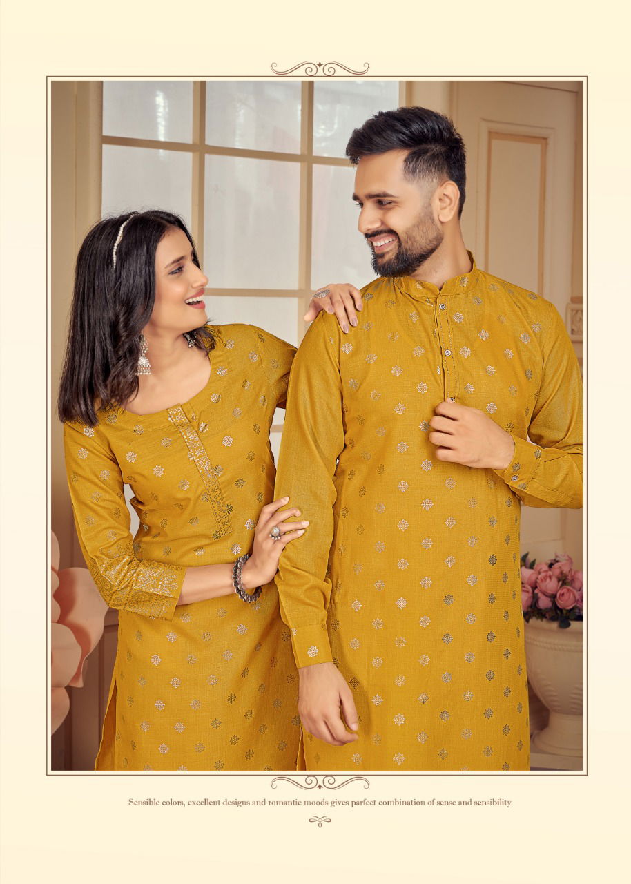 Couple Dream 2 Ethnic Wear Cotton Designer Couple Kurta With Pant Collection